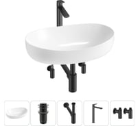 Комплект 5 в 1 Lavinia Boho Bathroom Sink накладная раковина 63x42 см 3331111 20215521R