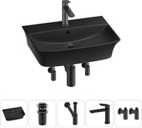 Комплект 5 в 1 Lavinia Boho Bathroom Sink накладная/подвесная раковина 55x42 см 20216803R