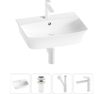 Комплект 4 в 1 Lavinia Boho Bathroom Sink накладная/подвесная раковина 55x42 см 20216788R