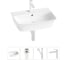 Комплект 4 в 1 Lavinia Boho Bathroom Sink накладная/подвесная раковина 55x42 см 20216788R 1