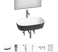 Набор Wellsee 6 в 1 Ground Breaking накладная раковина 61x39 см 337 20218621R