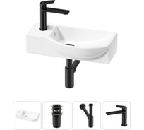Комплект 4 в 1 Lavinia Boho Bathroom Sink накладная/подвесная раковина 45x24 см 20216086R