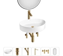 Набор Wellsee 6 в 1 Belle Spa 2.0 накладная раковина 50x38 см 33580 20218449R