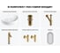 Набор Wellsee 6 в 1 Belle Spa 2.0 накладная раковина 50x38 см 33580 20218449R 12