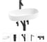 Комплект 5 в 1 Lavinia Boho Bathroom Sink накладная раковина 68x36 см 3331112 20215850R 1
