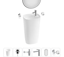 Комплект Wellsee 6 в 1 Lavinia Boho Bathroom Sink напольная раковина 50x45x88,5 см 33 20219405R