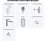 Комплект Wellsee 6 в 1 Lavinia Boho Bathroom Sink напольная раковина 50x45x88,5 см 33 20219405R 12