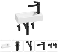 Комплект 5 в 1 Lavinia Boho Bathroom Sink накладная/подвесная раковина 37x18 см 20215866R