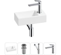 Комплект 4 в 1 Lavinia Boho Bathroom Sink накладная/подвесная раковина 40x20 см 20215973R