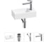 Комплект 4 в 1 Lavinia Boho Bathroom Sink накладная/подвесная раковина 40x20 см 20215973R 1