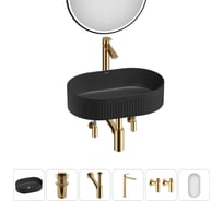 Набор Wellsee 6 в 1 Festive Fox 2.0 накладная раковина 50x32 см 319 20218091R