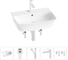 Комплект 5 в 1 Lavinia Boho Bathroom Sink накладная/подвесная раковина 55x42 см 20216792R 1