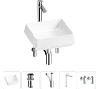 Комплект 5 в 1 Lavinia Boho Bathroom Sink накладная раковина 38x38 см 3331110 20215424R