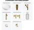Набор Wellsee 7 в 1 Belle Spa 3.0 накладная раковина 45x45 см 33590 20218481R 13