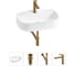 Комплект 4 в 1 Lavinia Boho Bathroom Sink накладная раковина 55x40 см 3331108 20215502R 1