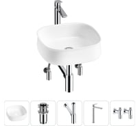 Комплект 5 в 1 Lavinia Boho Bathroom Sink накладная раковина 42x42 см 3331108 20215456R