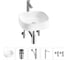 Комплект 5 в 1 Lavinia Boho Bathroom Sink накладная раковина 42x42 см 3331108 20215456R 1