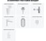 Комплект Wellsee 6 в 1 Lavinia Boho Bathroom Sink напольная раковина 50x45x88,5 см 33 20219408R 12