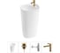 Комплект Wellsee 4 в 1 Lavinia Boho Bathroom Sink напольная раковина 50x45x89 см 3331 20215534R 1