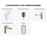 Комплект Wellsee 5 в 1 Lavinia Boho Bathroom Sink напольная раковина 50x45x88,5 см 33 20219403R 3