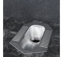 Унитаз напольный CAPEL Чаша Генуя МЕДИУМ, антивандальный, из нержавеющей стали AISI 304 CAP-CHG-02