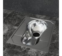 Унитаз напольный CAPEL Чаша Генуя МИНИ, антивандальный, из нержавеющей стали AISI 304 CAP-CHG-03