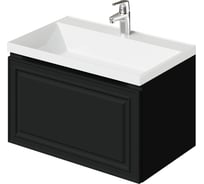 Тумба с раковиной в ванную ИТАНА Verona 2.0 70 699x448x440 Черный софт 4657836466768
