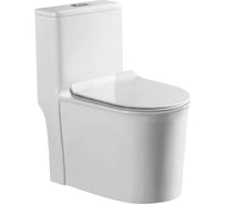 Унитаз моноблок напольный Stella Polar с сиденьем, Куэнка KN6831000, белый SP-00001878