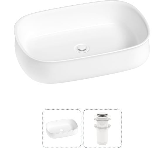 Комплект Lavinia Boho 2 в 1 Bathroom Sink накладная раковина 55x40 см 3331108 20215463R
