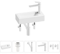 Комплект Lavinia Boho 5 в 1 Bathroom Sink накладная/подвесная раковина 37x18 см 20215868R