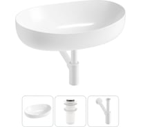 Комплект Lavinia Boho 3 в 1 Bathroom Sink накладная раковина 63x42 см 3331111 20215515R