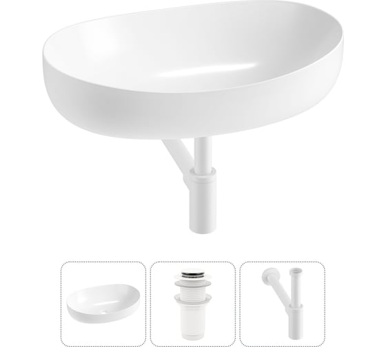 Комплект Lavinia Boho 3 в 1 Bathroom Sink накладная раковина 63x42 см 3331111 20215515R 1