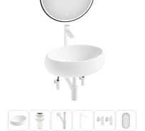 Комплект Lavinia Boho 6 в 1 Bathroom Sink накладная раковина 50x36 см 3331108 20219252R