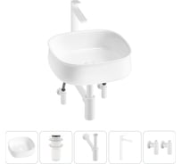 Комплект Lavinia Boho 5 в 1 Bathroom Sink накладная раковина 42x42 см 3331108 20215459R