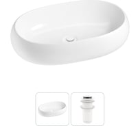 Комплект Lavinia Boho 2 в 1 Bathroom Sink накладная раковина 56x33 см 3331109 20215082R