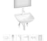Набор Wellsee 6 в 1 Cute Twin S накладная раковина 43x43 см 3183010 20218966R 1