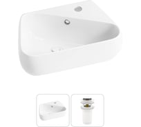 Комплект Wellsee 2 в 1 Lavinia Boho Bathroom Sink накладная/подвесная раковина 44x27 см 20216612R
