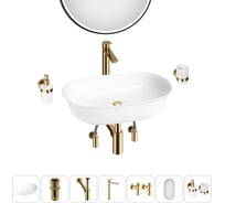 Набор Wellsee 7 в 1 Brillant iCon накладная раковина 60x40 см 32600 20218743R