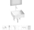Набор Wellsee 6 в 1 FreeDom 2.0 накладная раковина 36x36 см 3230020 20217846R 1