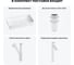 Набор Wellsee 4 в 1 FreeDom 2.0 накладная раковина 60x34 см 3230180 20214562R 12