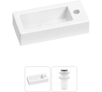 Комплект Wellsee 2 в 1 Lavinia Boho Bathroom Sink накладная/подвесная раковина 37x18 см 20215856R