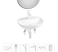 Набор Wellsee 6 в 1 Cute Twin R накладная раковина 50x42 см 3184020 20218958R