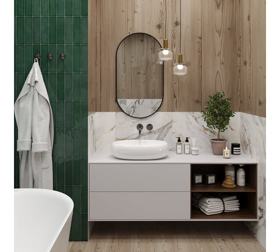 Накладная раковина Lavinia Boho Bathroom Sink, 56*33 см (глянцевая белая) 33311090