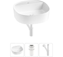Комплект Wellsee 3 в 1 Lavinia Boho Bathroom Sink накладная раковина 44x44 см 3331112 20215182R