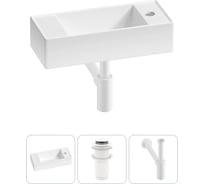 Комплект Wellsee 3 в 1 Lavinia Boho Bathroom Sink накладная/подвесная раковина 43x18 см 20216252R