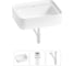 Комплект Wellsee 3 в 1 Lavinia Boho Bathroom Sink накладная/подвесная раковина 50x40 см 20215323R 1