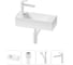 Комплект Wellsee 4 в 1 Lavinia Boho Bathroom Sink накладная/подвесная раковина 43x18 см 20216284R 1