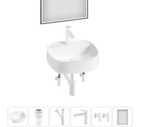 Комплект Wellsee 6 в 1 Lavinia Boho Bathroom Sink накладная раковина 42x42 см 3331108 20219460R