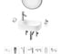 Комплект Wellsee 7 в 1 Lavinia Boho Bathroom Sink накладная/подвесная раковина 40x22 см 20219755R 1