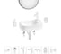 Комплект Wellsee 7 в 1 Lavinia Boho Bathroom Sink накладная/подвесная раковина 40x22 см 20219744R 1